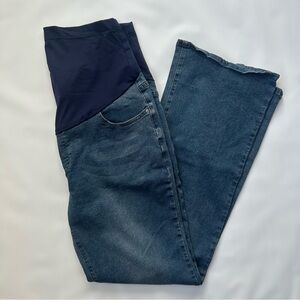 Maternity Jeans XXL Stretch Belly Band Plus Size Pregnancy Denim Like New